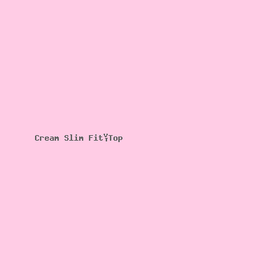 Cream Slim Fit Top