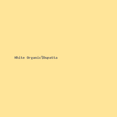 White Organic Dupatta